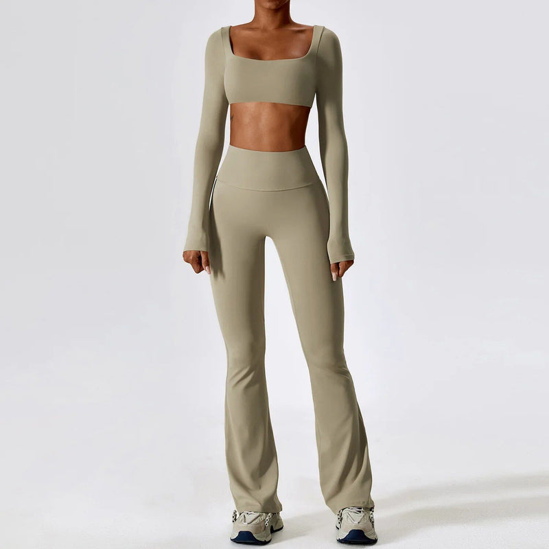 Seamless yoga sportswear set, view 4 - MRSLM