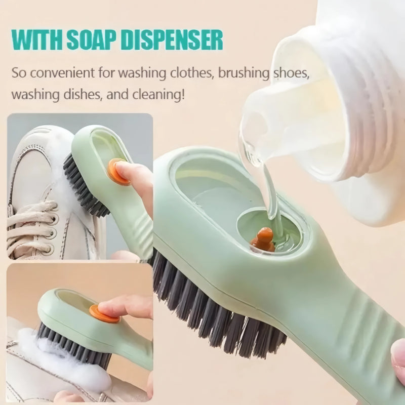 automatic liquid discharge multifunction shoe brush, view 4 - MRSLM