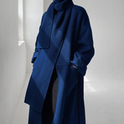 fashion women's coat with scarf collar - MRSLM