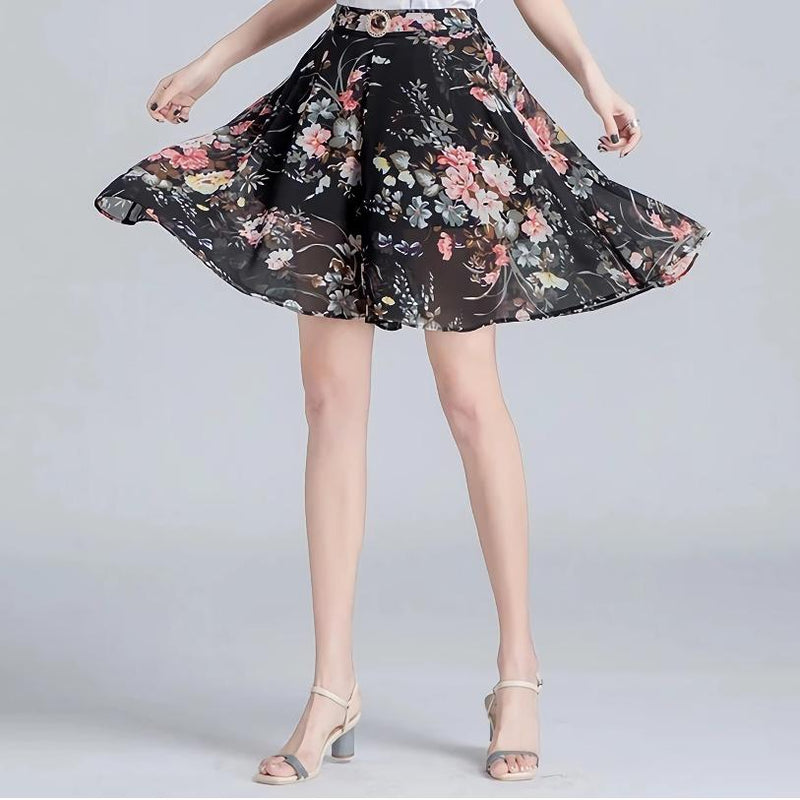 chiffon wide leg shorts skirt, view 21 - MRSLM