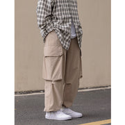 vintage drawstring pants with large pockets, view 2 - MRSLM