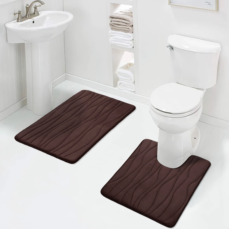 memory foam bathroom mat set, view 3 - MRSLM