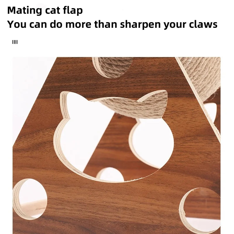 natural sisal cat scratching ball, view 7 - MRSLM