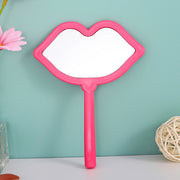 Lip shaped handheld makeup mirror, view 6 - MRSLM