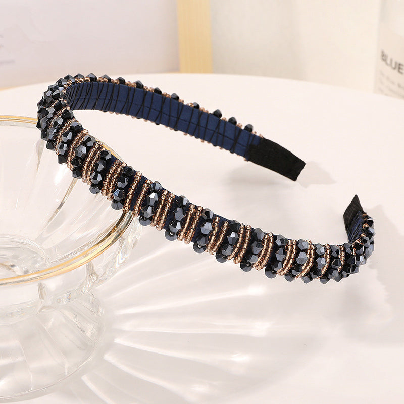rhinestone crystal headband, view 15 - MRSLM