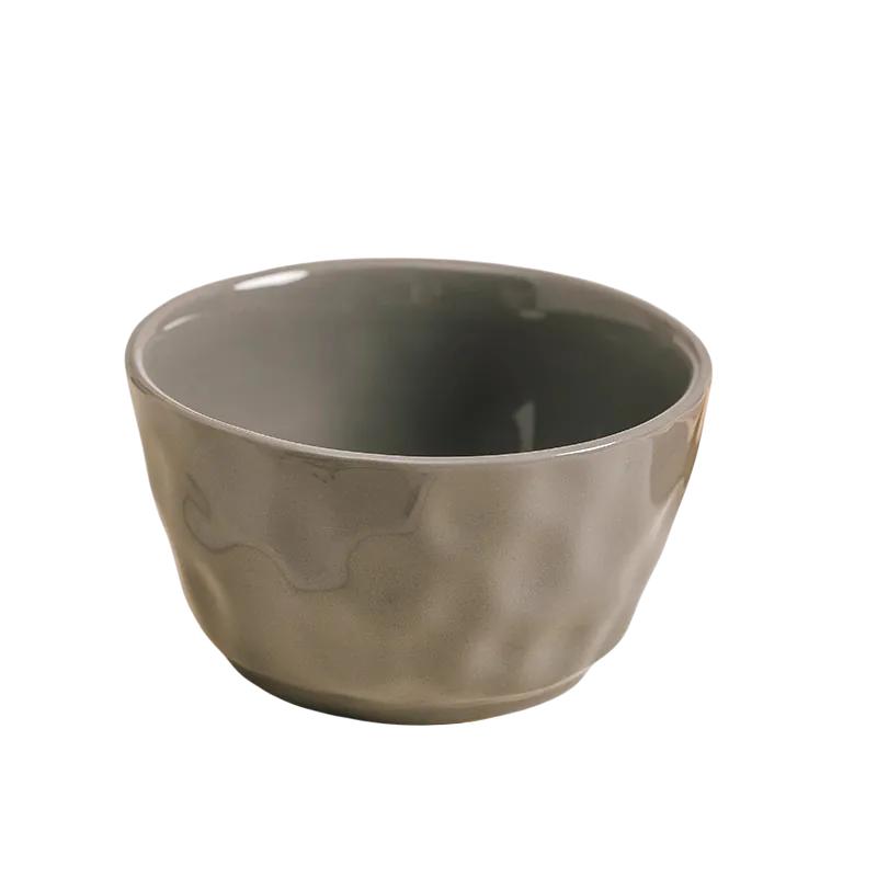 cream style ceramic rice bowl, view 5 - MRSLM