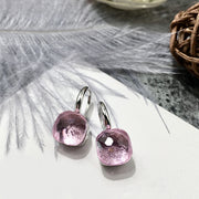 colored stone french hook earrings, view 6 - MRSLM