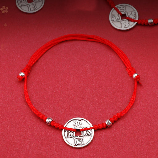 blessing coin red rope bracelet - MRSLM