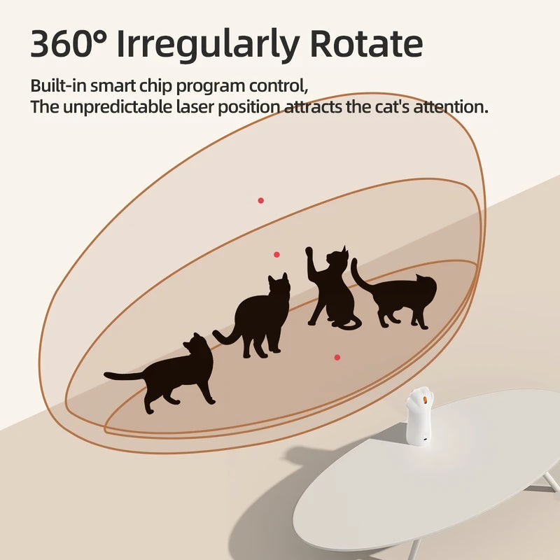 Automatic LED laser cat toy, view 6 - MRSLM