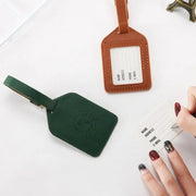 Compass PU leather luggage tag, view 9 - MRSLM