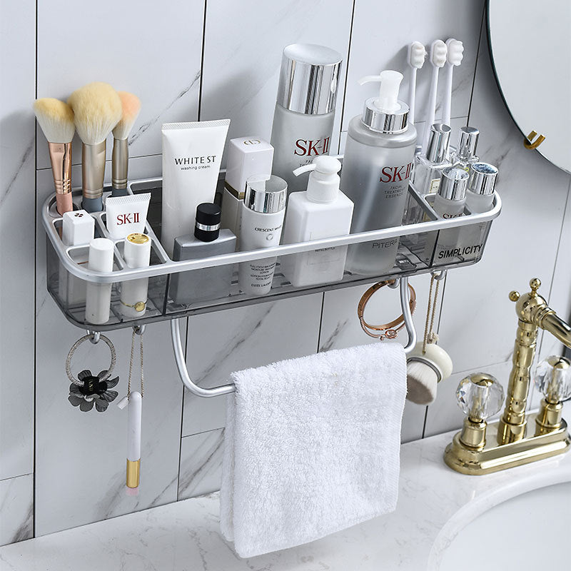 wall-mounted bathroom shelf and towel rack, view 7 - MRSLM