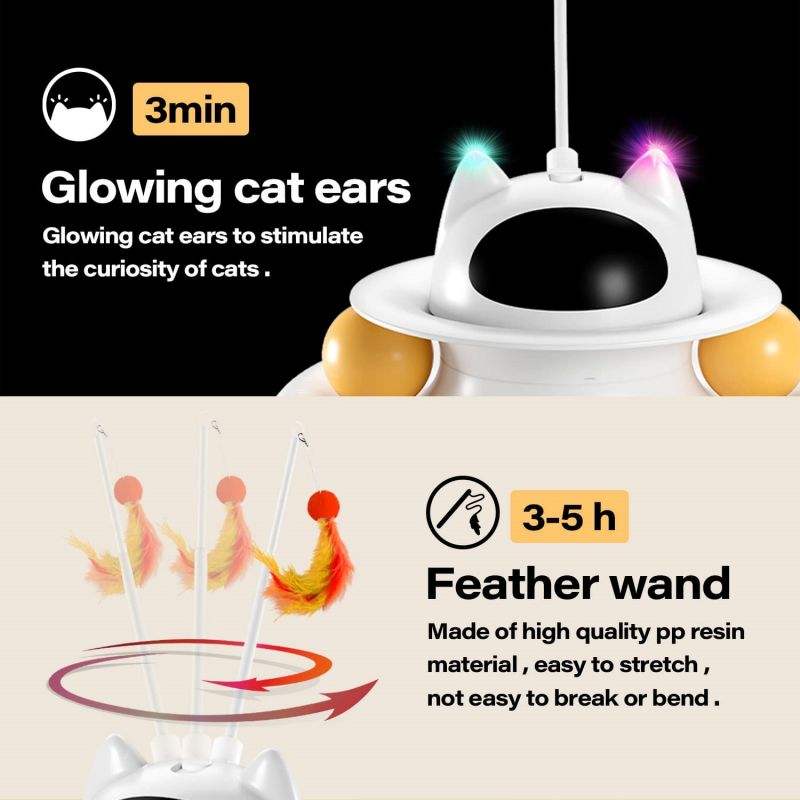 interactive cat teaser toy, view 5 - MRSLM