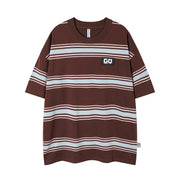 vintage stripe half-sleeve top, view 5 - MRSLM
