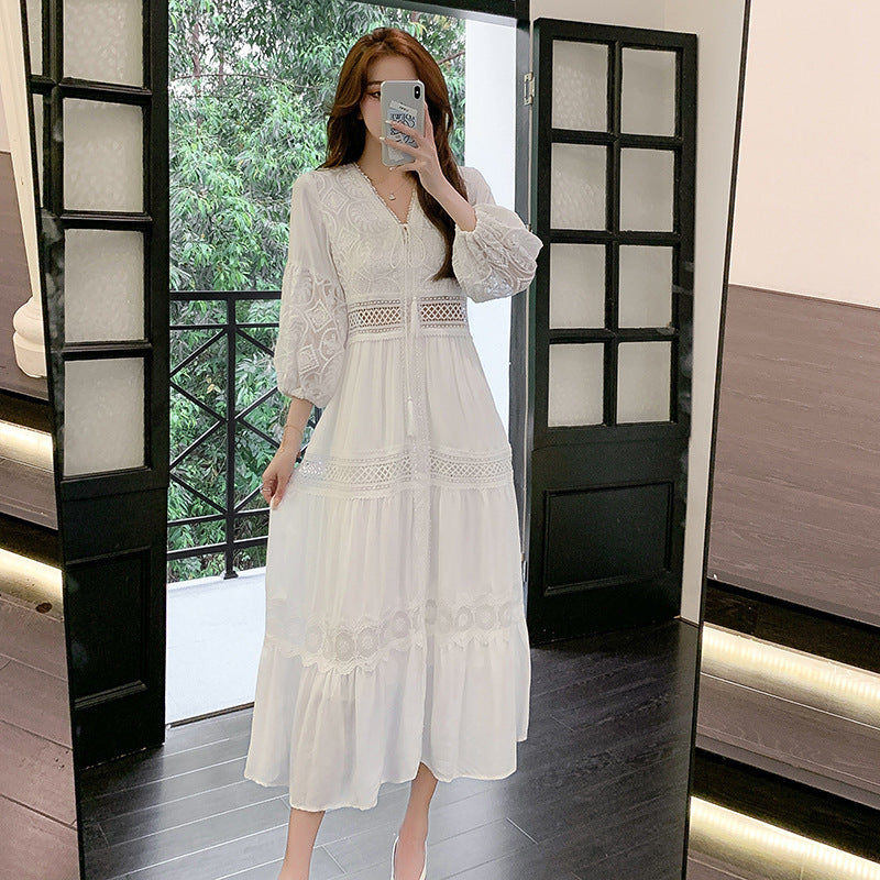 sweet french puff sleeve dress - MRSLM