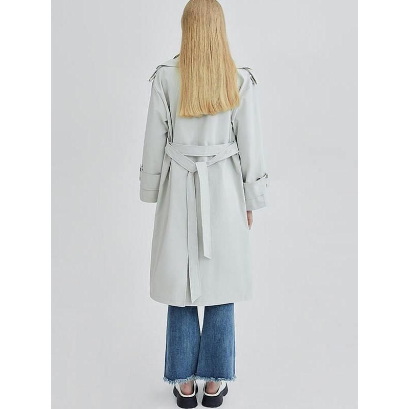 contrasting color trench coat, view 5 - MRSLM