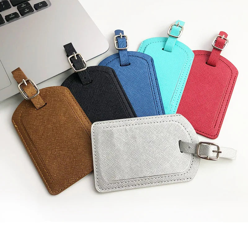 PU leather luggage tag, view 8 - MRSLM