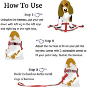 adjustable no pull dog harness and leash set, view 6 - MRSLM