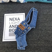 denim dog jacket, view 2 - MRSLM