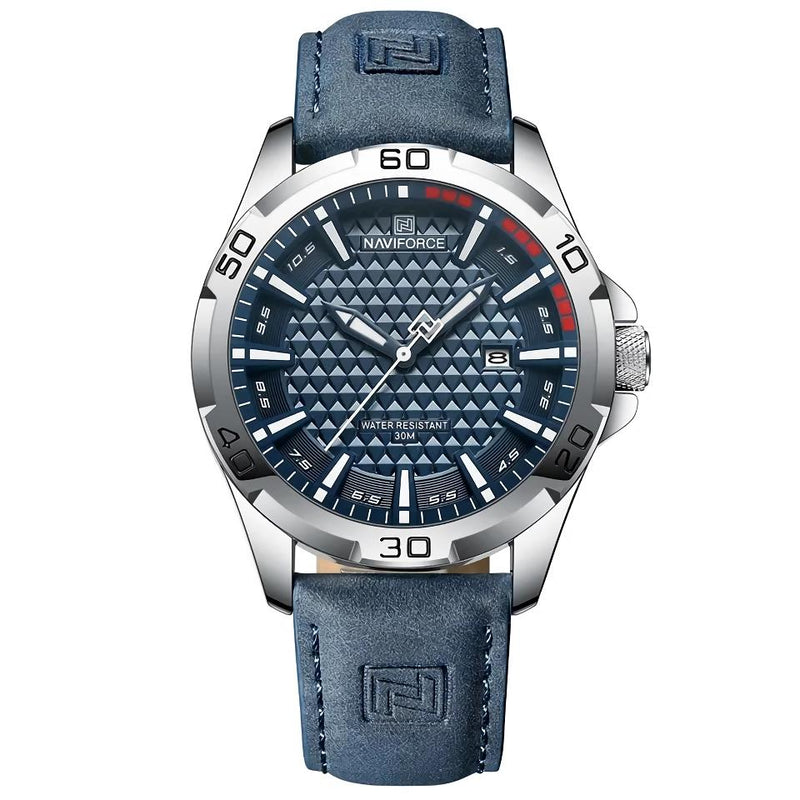 men's sport leather strap watch, view 3 - MRSLM