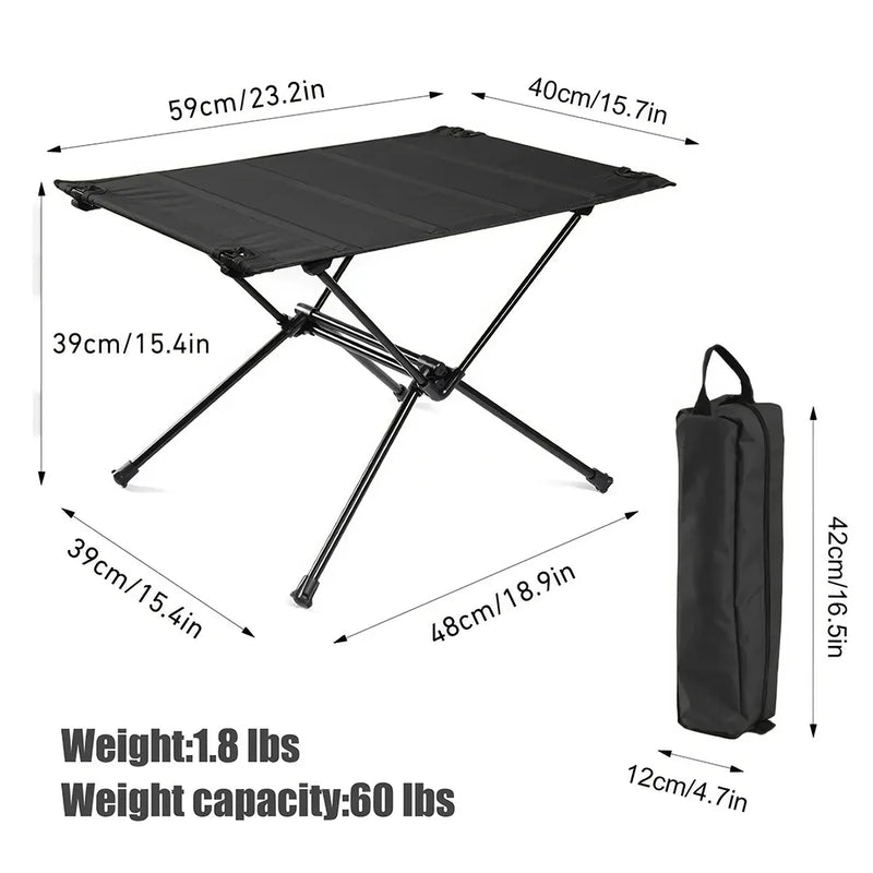 Portable folding camping table, view 2 - MRSLM