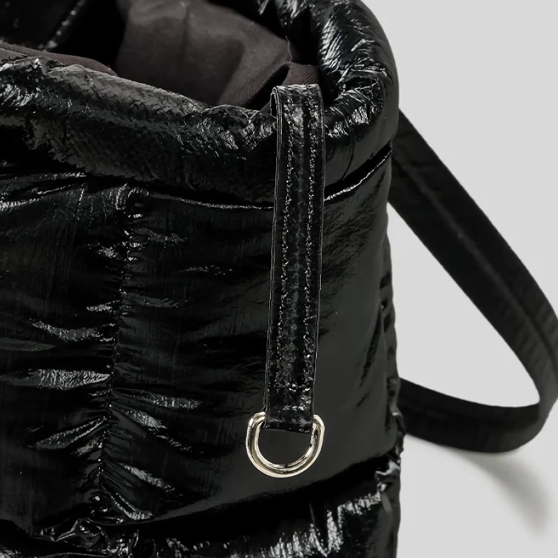 Rhombus quilted tote bag, view 7 - MRSLM