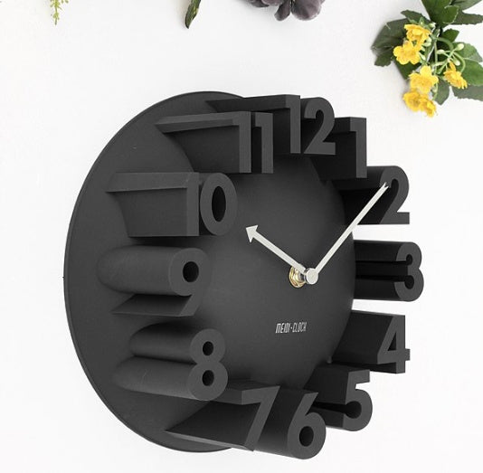3D Digital Silent Wall Clock