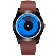 men's whirlpool dial silicone strap watch, view 10 - MRSLM