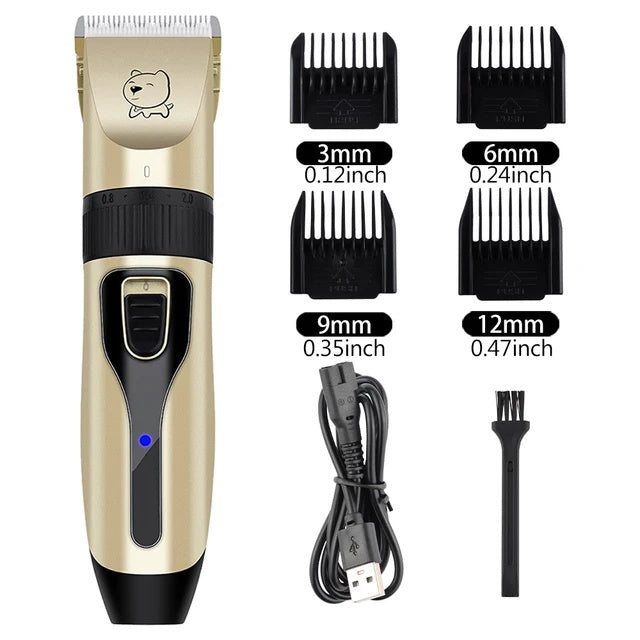 USB rechargeable pet hair grooming clipper, view 2 - MRSLM