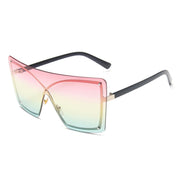 oversized flat top sunglasses, view 16 - MRSLM