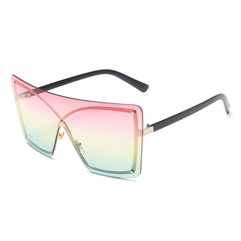 oversized flat top sunglasses, view 16 - MRSLM