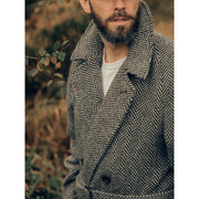 men's woolen long coat, view 5 - MRSLM