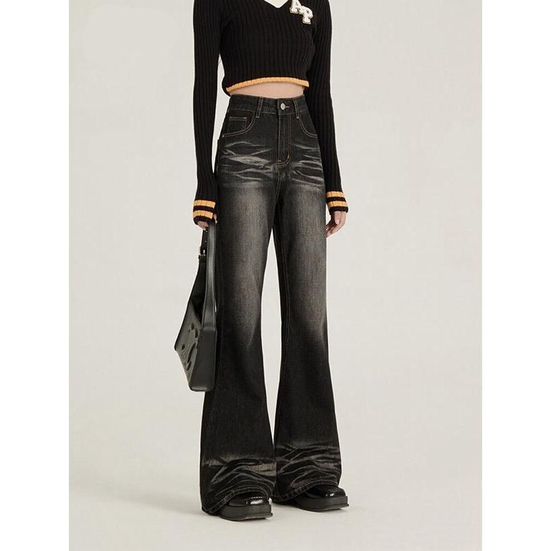 high-waist flare jeans, view 6 - MRSLM