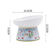 Hand-painted ceramic cat bowl, view 8 - MRSLM