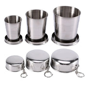 compact stainless steel folding cup, view 6 - MRSLM