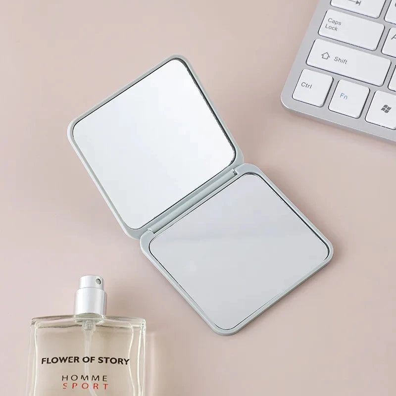 folding makeup mirror, view 2 - MRSLM