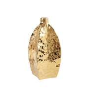 ceramic electroplated gold vase, view 2 - MRSLM