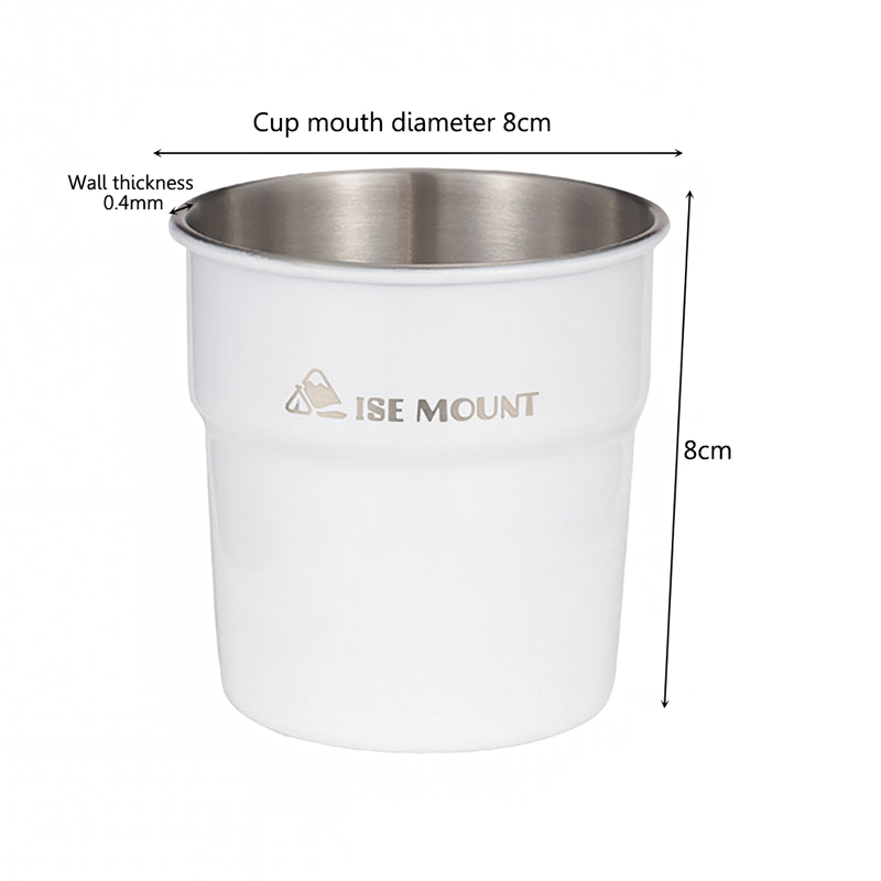 300ml stainless steel camping cup, view 6 - MRSLM