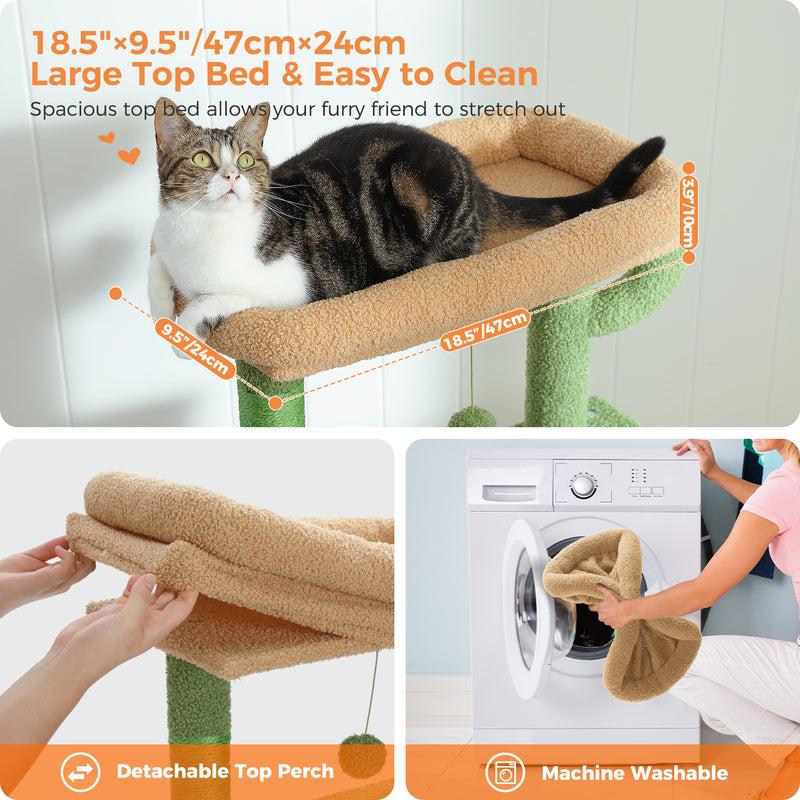 large cat tree tower, view 9 - MRSLM