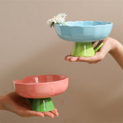 elevated ceramic cat bowl, view 8 - MRSLM