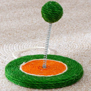 cat scratch board with sisal ball toy, view 5 - MRSLM