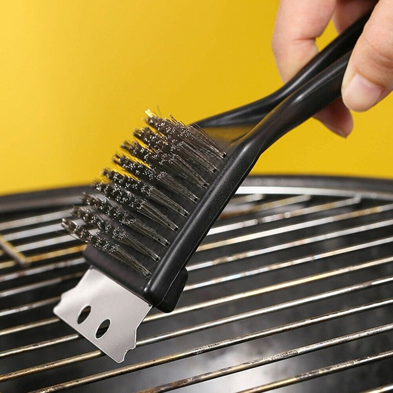 stainless steel bbq grill cleaning brush, view 4 - MRSLM