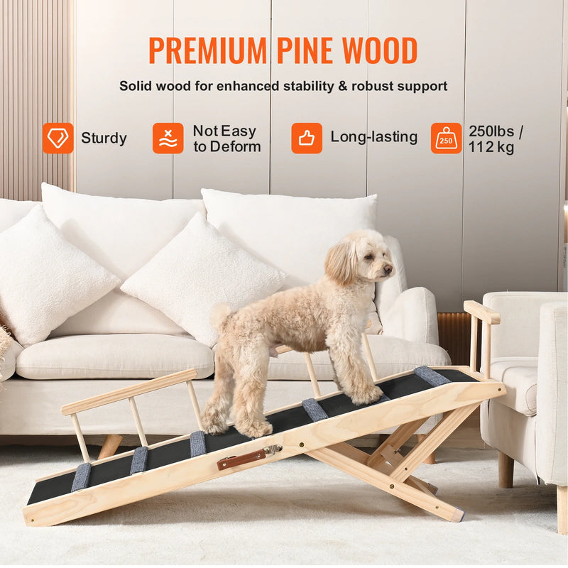 adjustable folding pet ramp, view 5 - MRSLM