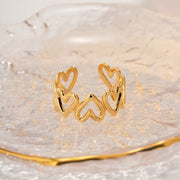 adjustable heart open ring, view 7 - MRSLM