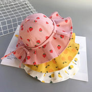 Cute cotton sun bucket hat for kids, view 5 - MRSLM