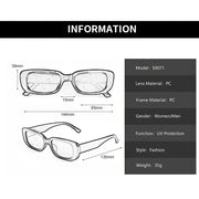 black rectangle sunglasses, view 23 - MRSLM