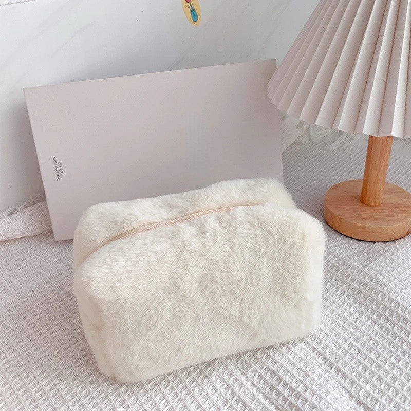 soft plush makeup bag, view 2 - MRSLM