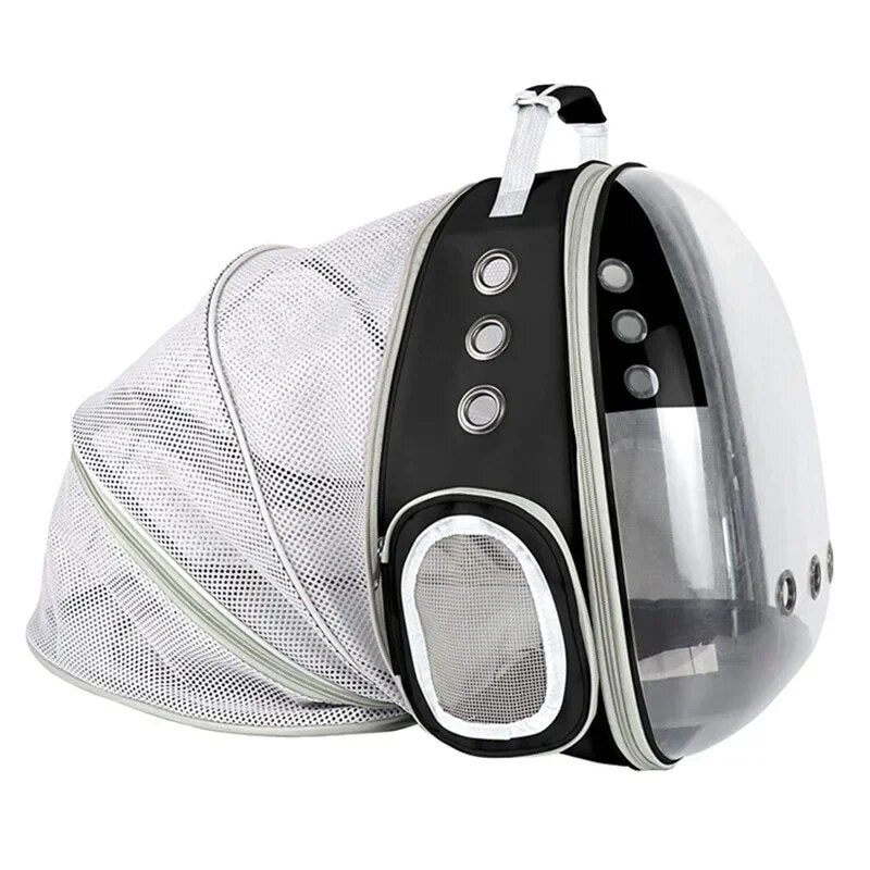Expandable space capsule pet carrier backpack, view 5 - MRSLM