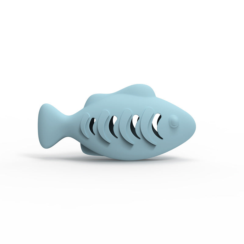 Silicone fish catnip toy, view 4 - MRSLM