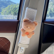 plush rabbit bear seat belt shoulder cover - MRSLM