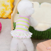 striped dog dress, view 3 - MRSLM